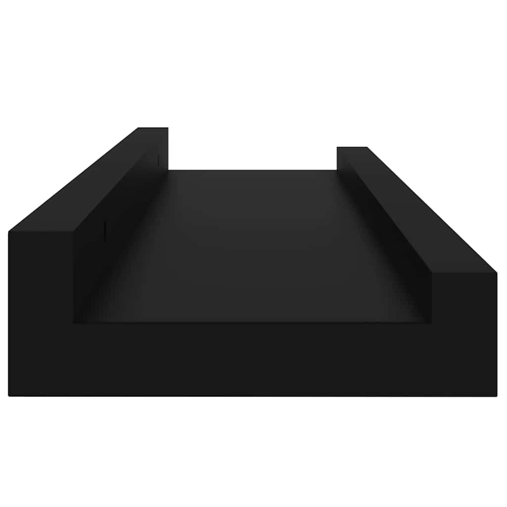 Mensole da Parete 2 pz Nere 40x9x3 cm | homemem39
