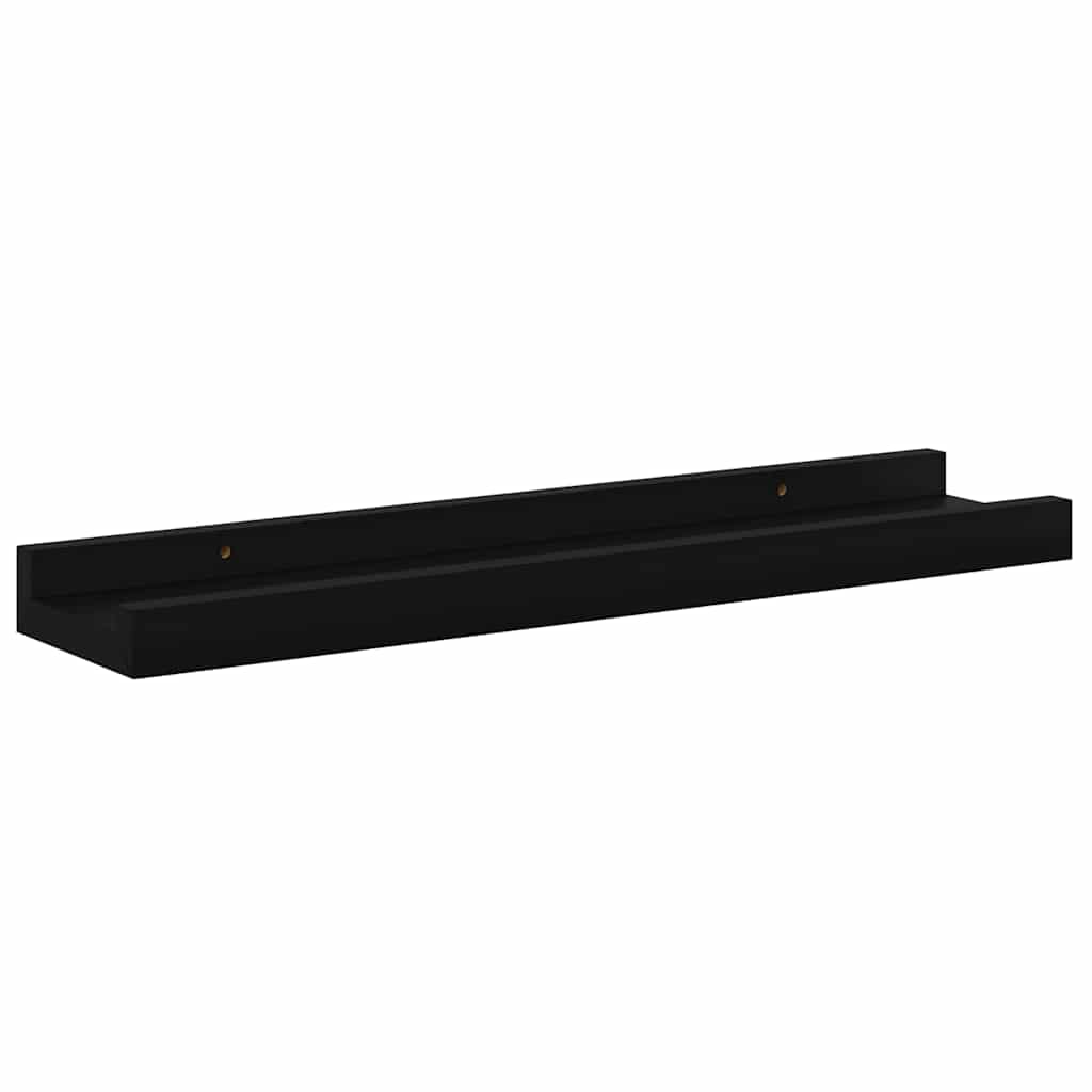 Mensole da Parete 2 pz Nere 40x9x3 cm | homemem39