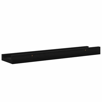 Mensole da Parete 2 pz Nere 40x9x3 cm | homemem39