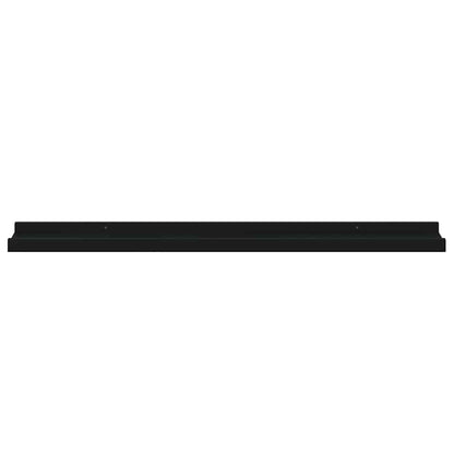 Mensole da Parete 4 pz Nere 80x9x3 cm | homemem39