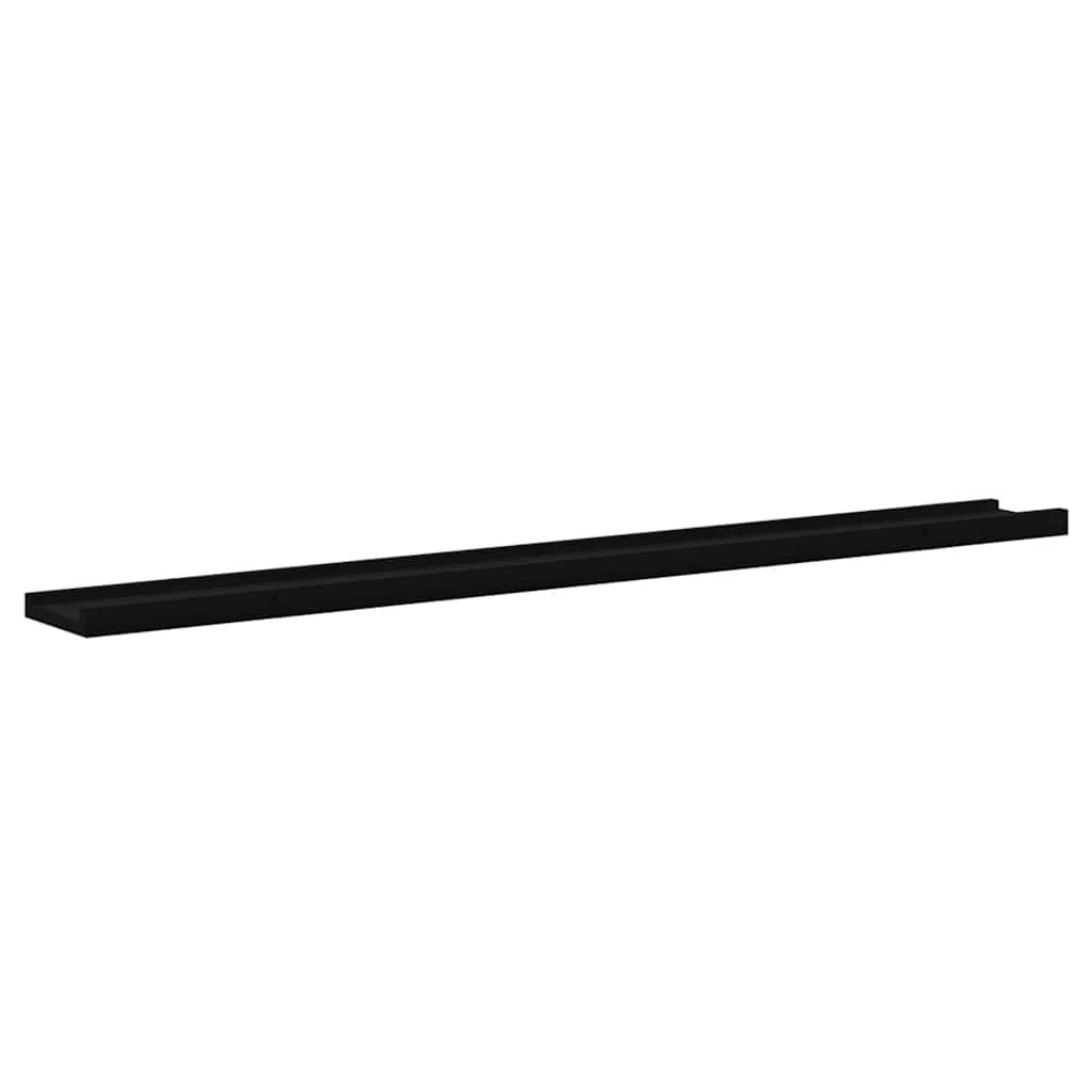Mensole da Parete 4 pz Nere 100x9x3 cm | homemem39