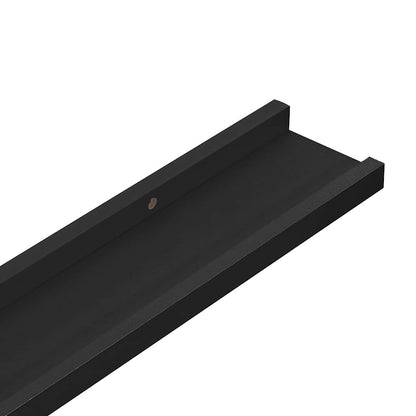 Mensole da Parete 4 pz Nere 100x9x3 cm | homemem39