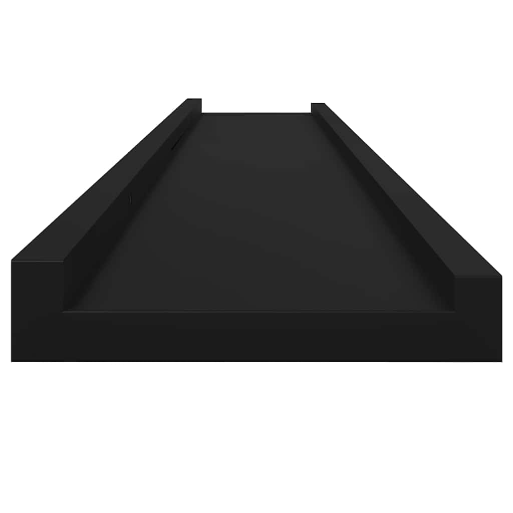 Mensole da Parete 4 pz Nere 115x9x3 cm | homemem39