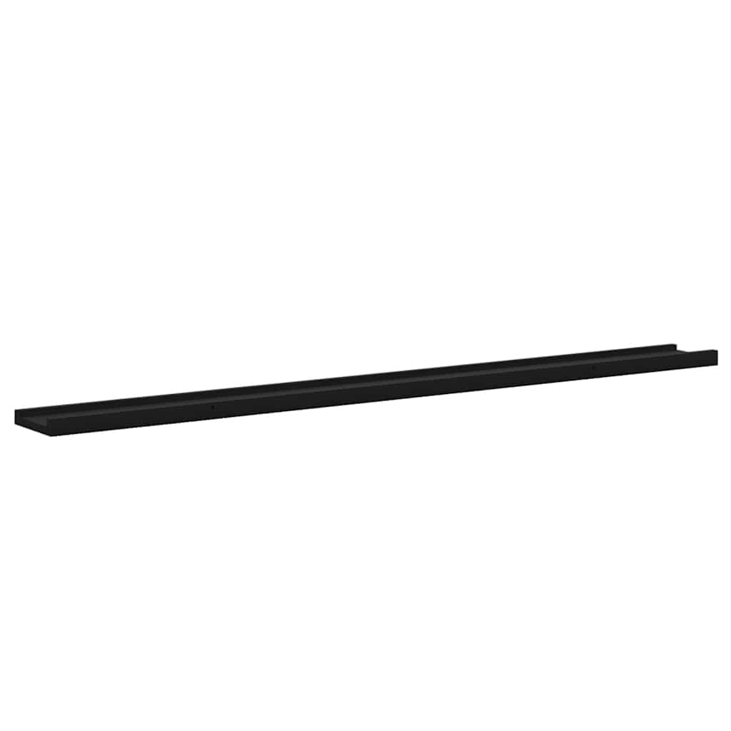 Mensole da Parete 4 pz Nere 115x9x3 cm | homemem39