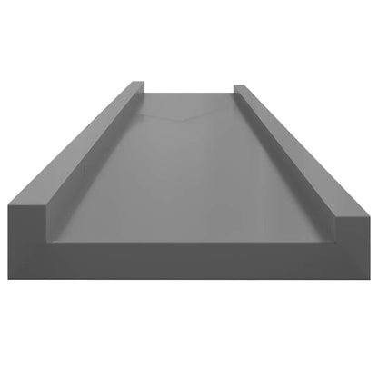 Mensole da Parete 2 pz Grigie 100x9x3 cm | homemem39