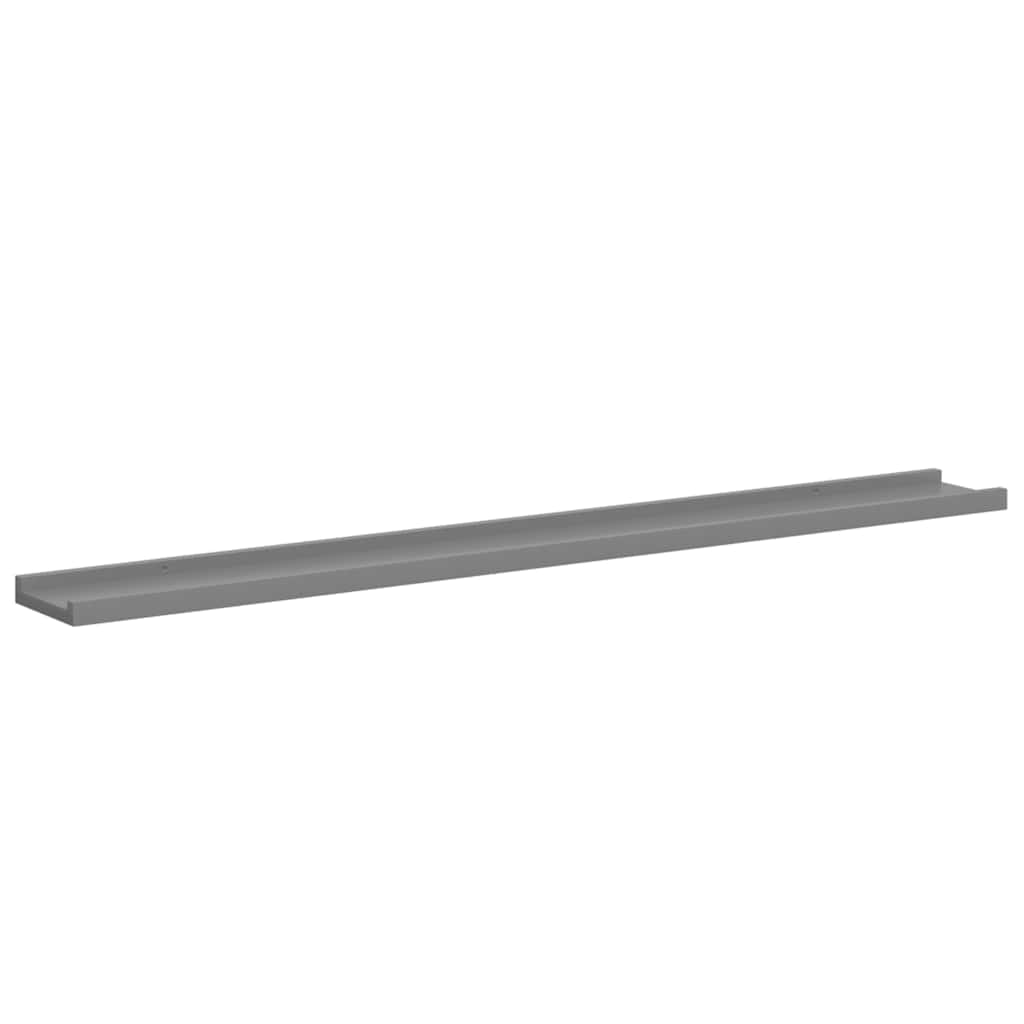 Mensole da Parete 4 pz Grigie 100x9x3 cm | homemem39