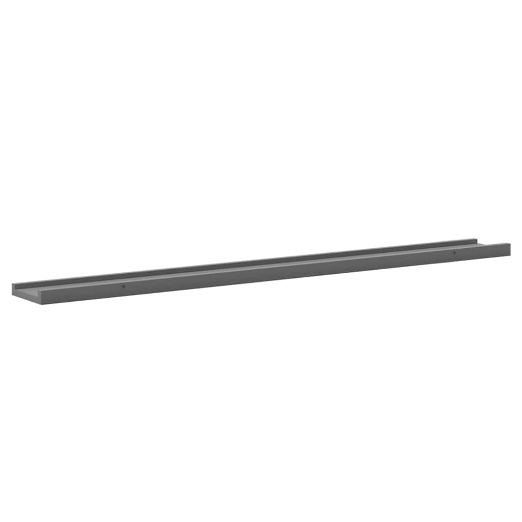 Mensole da Parete 4 pz Grigie 100x9x3 cm | homemem39