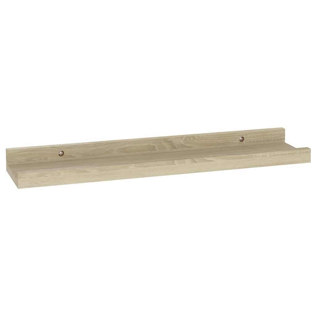 Mensole da parete 2 pz in rovere Sonoma 40x9x3 cm | homemem39