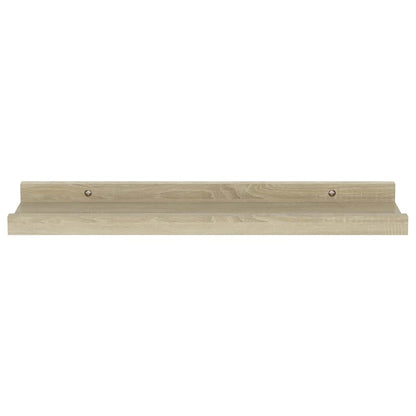 Mensole da parete 2 pz in rovere Sonoma 40x9x3 cm | homemem39