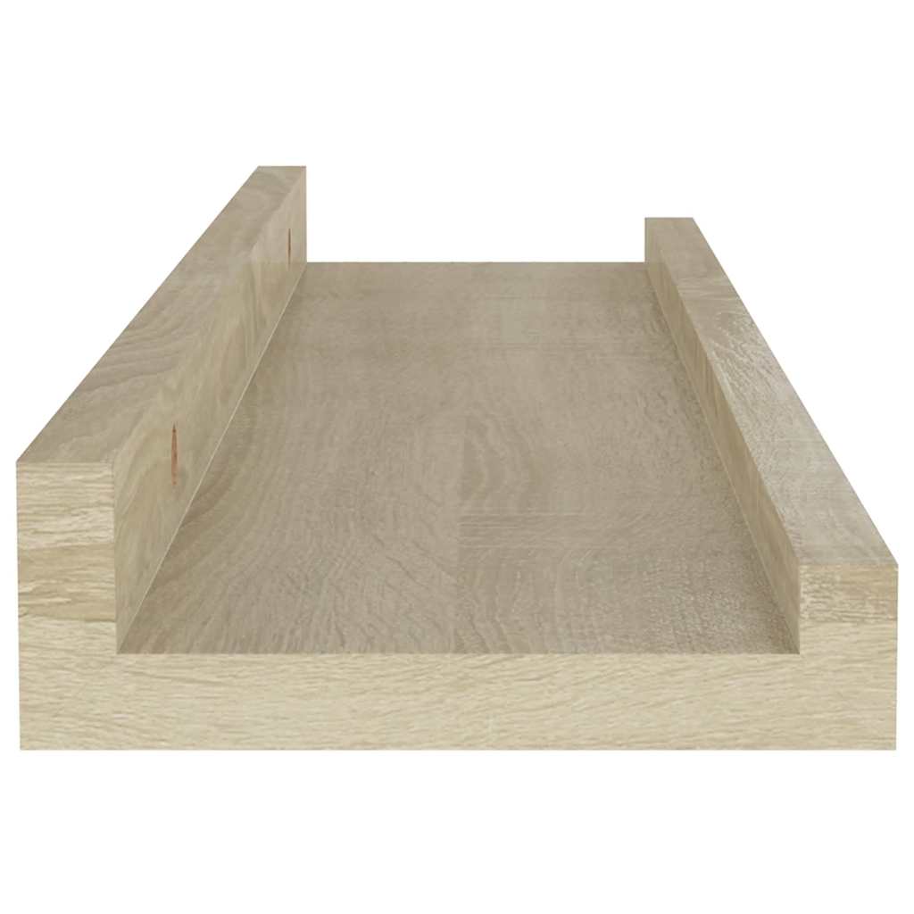 Mensole da parete 2 pz in rovere Sonoma 40x9x3 cm | homemem39