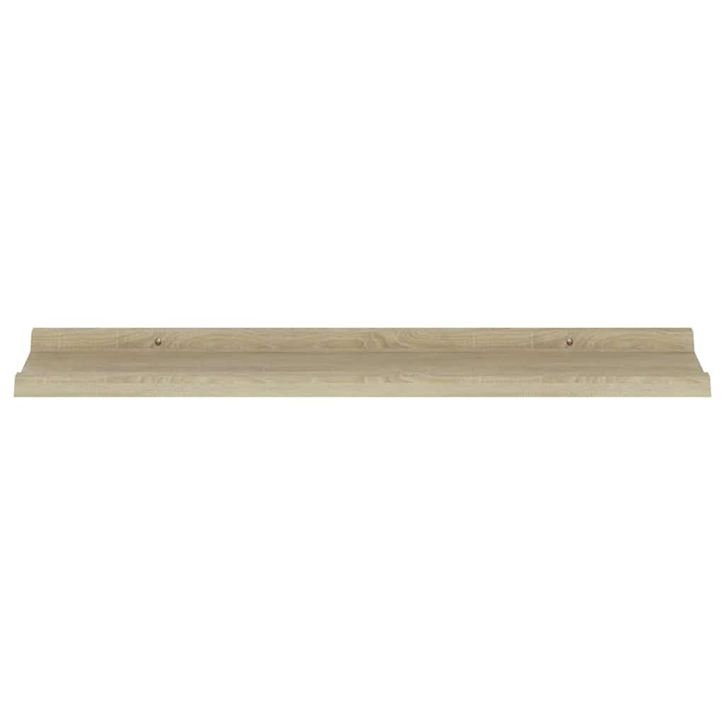Mensole da parete 2 pz in rovere Sonoma 80x9x3 cm | homemem39