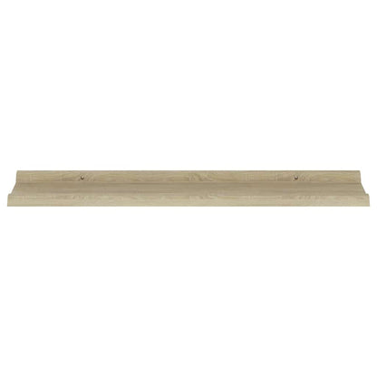 Mensole da parete 2 pz in rovere Sonoma 80x9x3 cm | homemem39