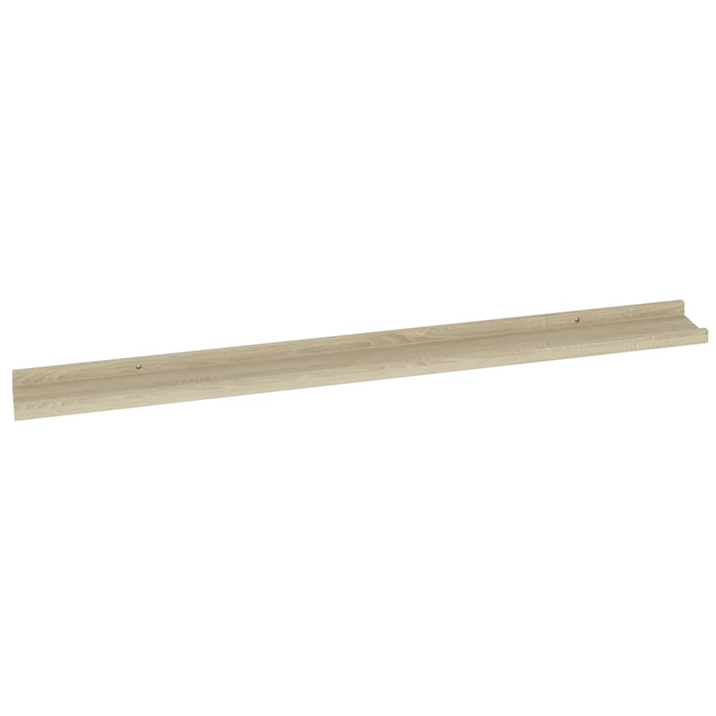 Mensole da Parete 2 pz Rovere Sonoma 100x9x3 cm | homemem39