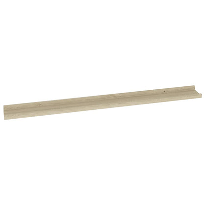 Mensole da Parete 2 pz Rovere Sonoma 100x9x3 cm | homemem39