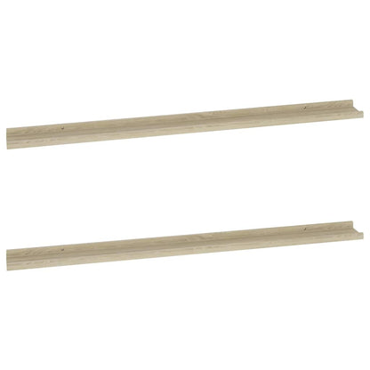 Mensole da Parete 2 pz Rovere Sonoma 115x9x3 cm | homemem39