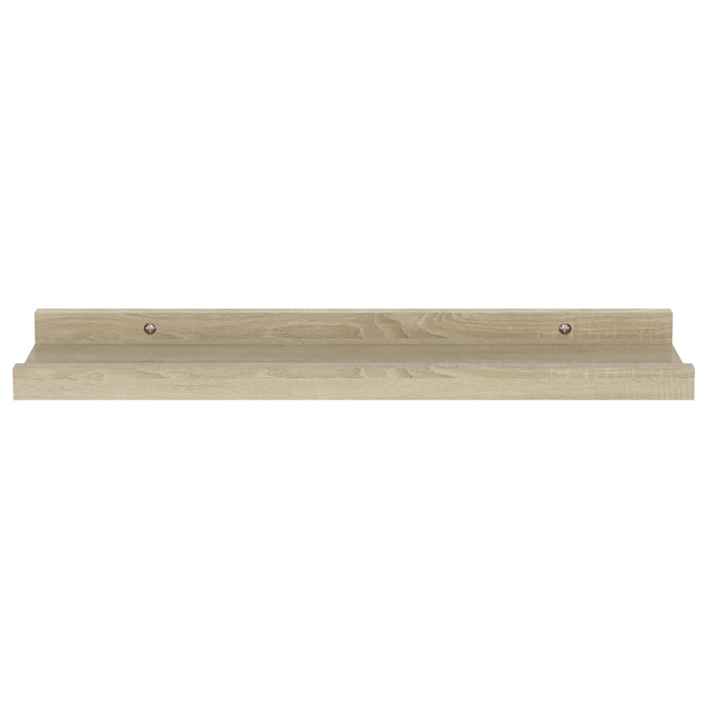 Mensole da Parete 4 pz Rovere Sonoma 40x9x3 cm