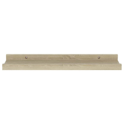 Mensole da Parete 4 pz Rovere Sonoma 40x9x3 cm