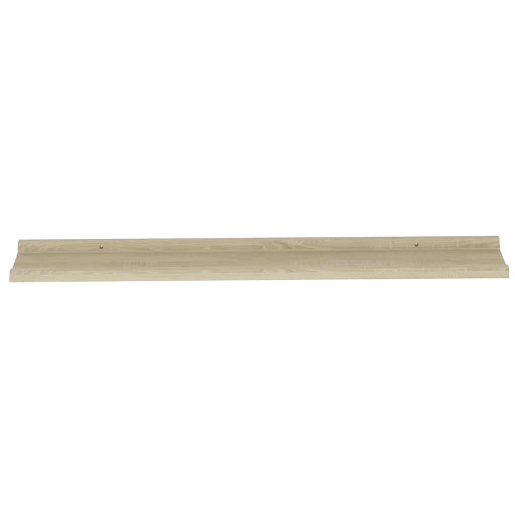Mensole da Parete 4 pz Rovere Sonoma 100x9x3 cm | homemem39