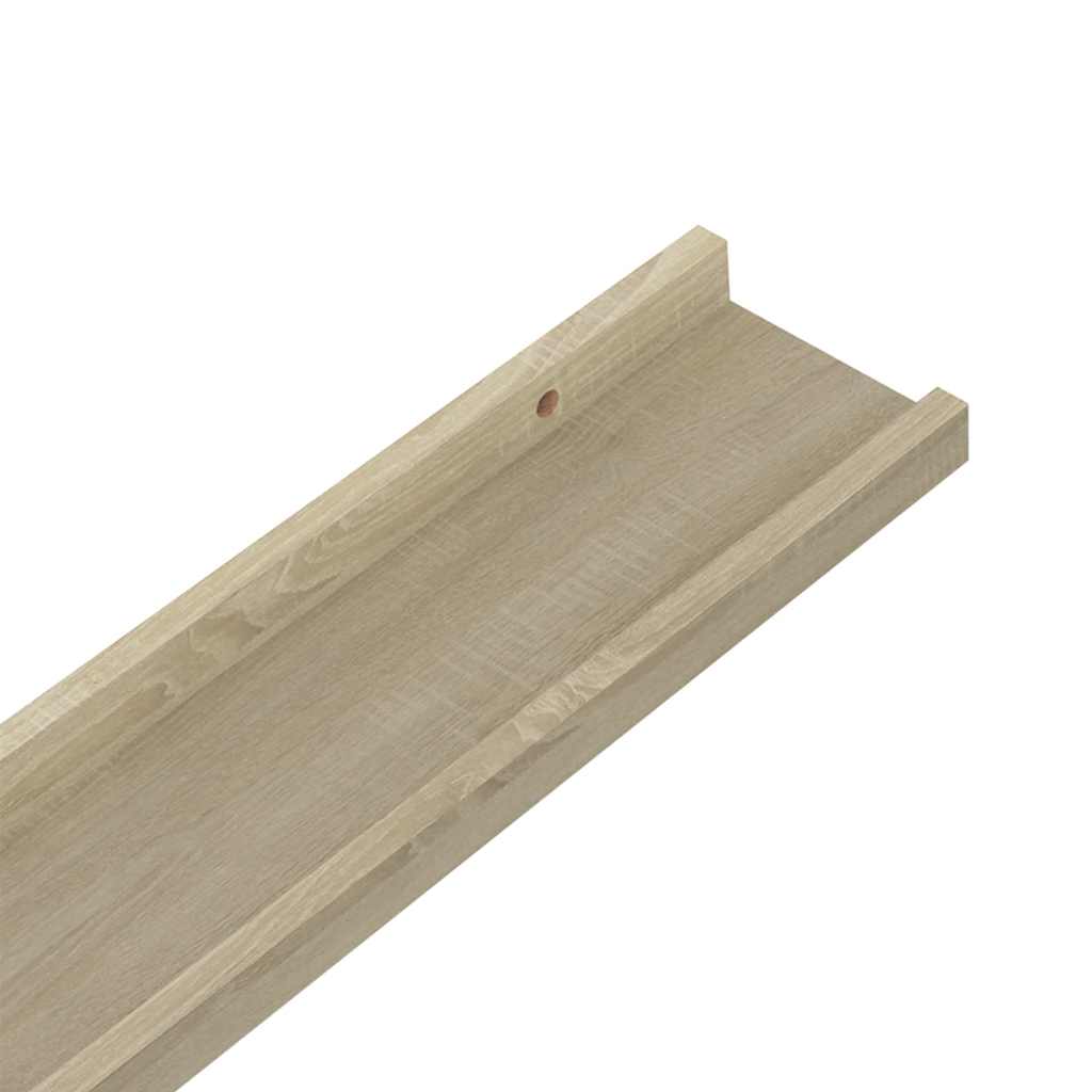 Mensole da Parete 4 pz Rovere Sonoma 100x9x3 cm | homemem39