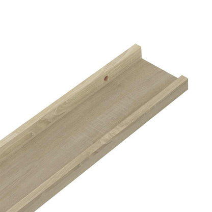 Mensole da Parete 4 pz Rovere Sonoma 100x9x3 cm | homemem39