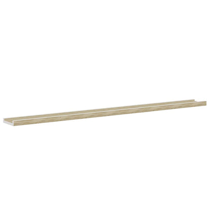 Mensole da Parete 4 pz Bianco e Rovere Sonoma 115x9x3 cm | homemem39