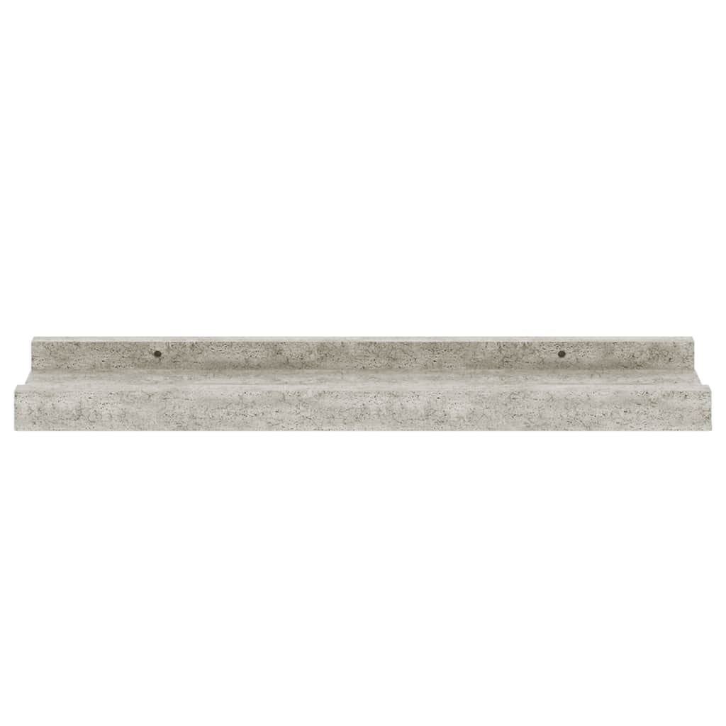 Mensole da Parete 2 pz Grigio Cemento 40x9x3 cm | homemem39