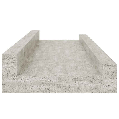 Mensole da Parete 2 pz Grigio Cemento 40x9x3 cm | homemem39