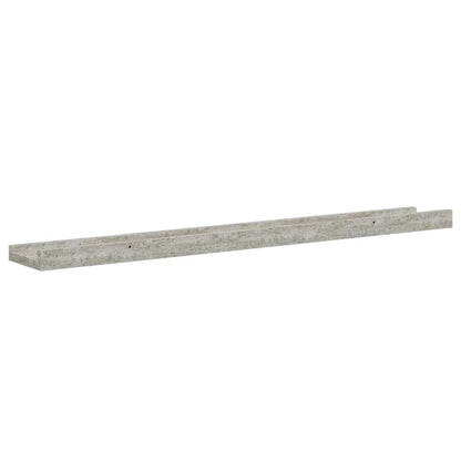 Mensole da Parete 2 pz Grigio Cemento 80x9x3 cm | homemem39