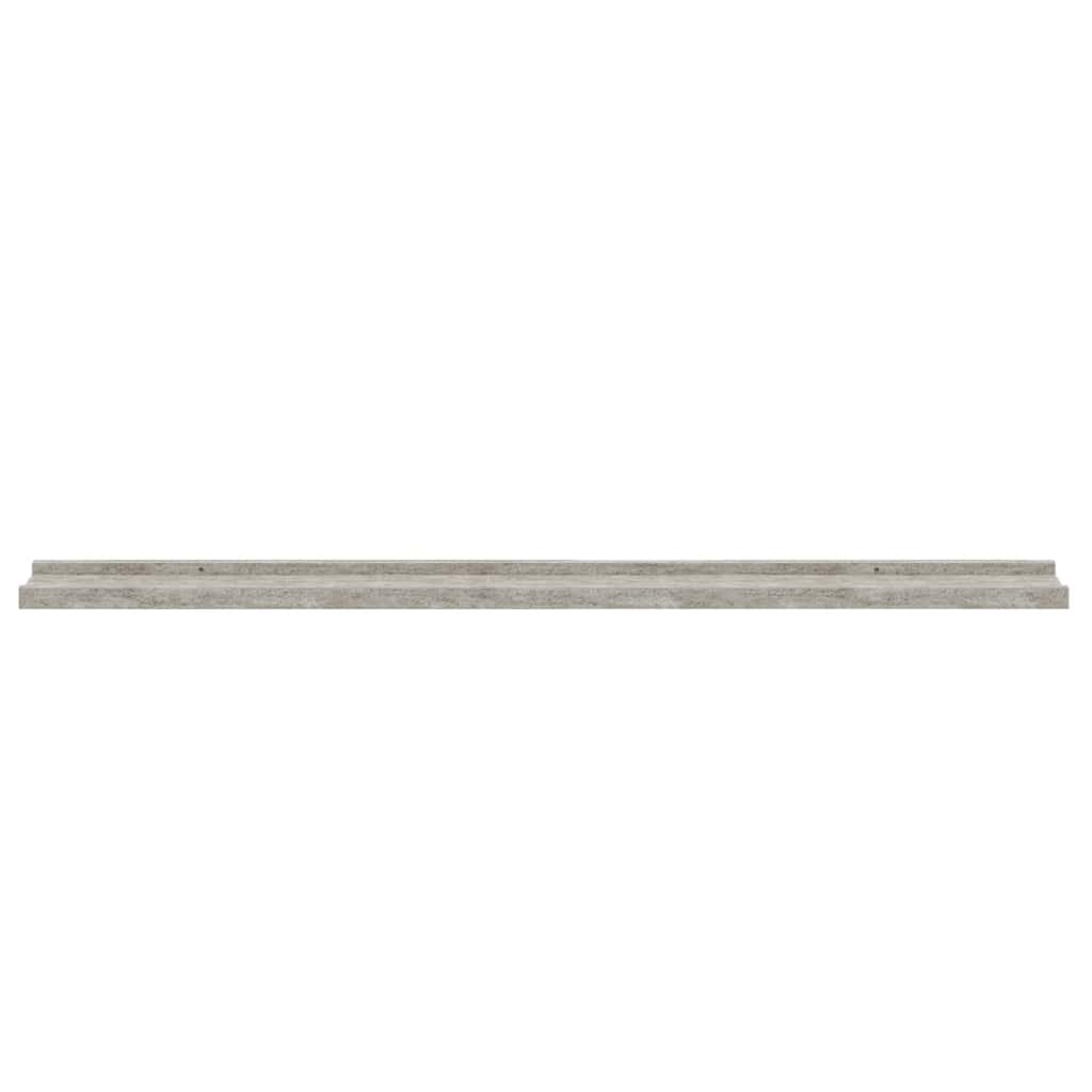 Mensole da Parete 2 pz Grigio Cemento 100x9x3 cm | homemem39