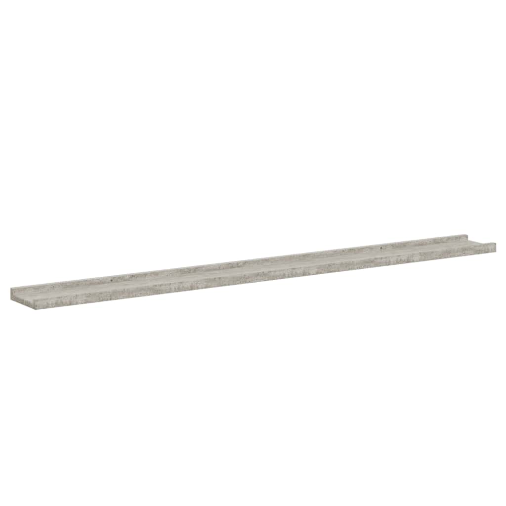 Mensole da Parete 2 pz Grigio Cemento 115x9x3 cm | homemem39