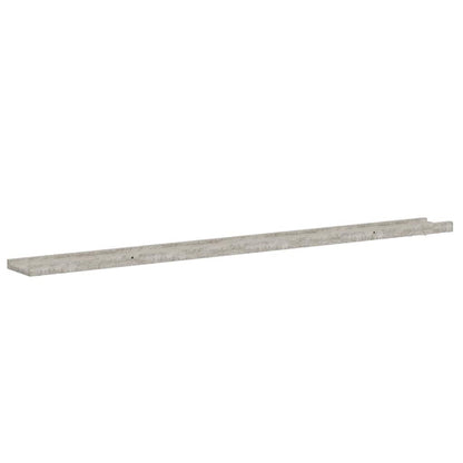 Mensole da Parete 2 pz Grigio Cemento 115x9x3 cm | homemem39