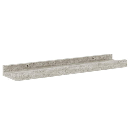 Mensole da Parete 4 pz Grigio Cemento 40x9x3 cm | homemem39