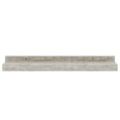 Mensole da Parete 4 pz Grigio Cemento 40x9x3 cm | homemem39