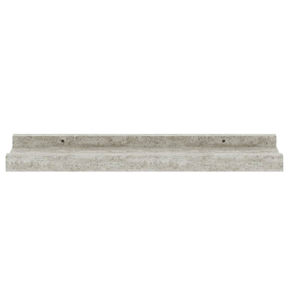 Mensole da Parete 4 pz Grigio Cemento 40x9x3 cm