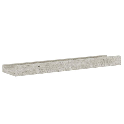 Mensole da Parete 4 pz Grigio Cemento 40x9x3 cm | homemem39
