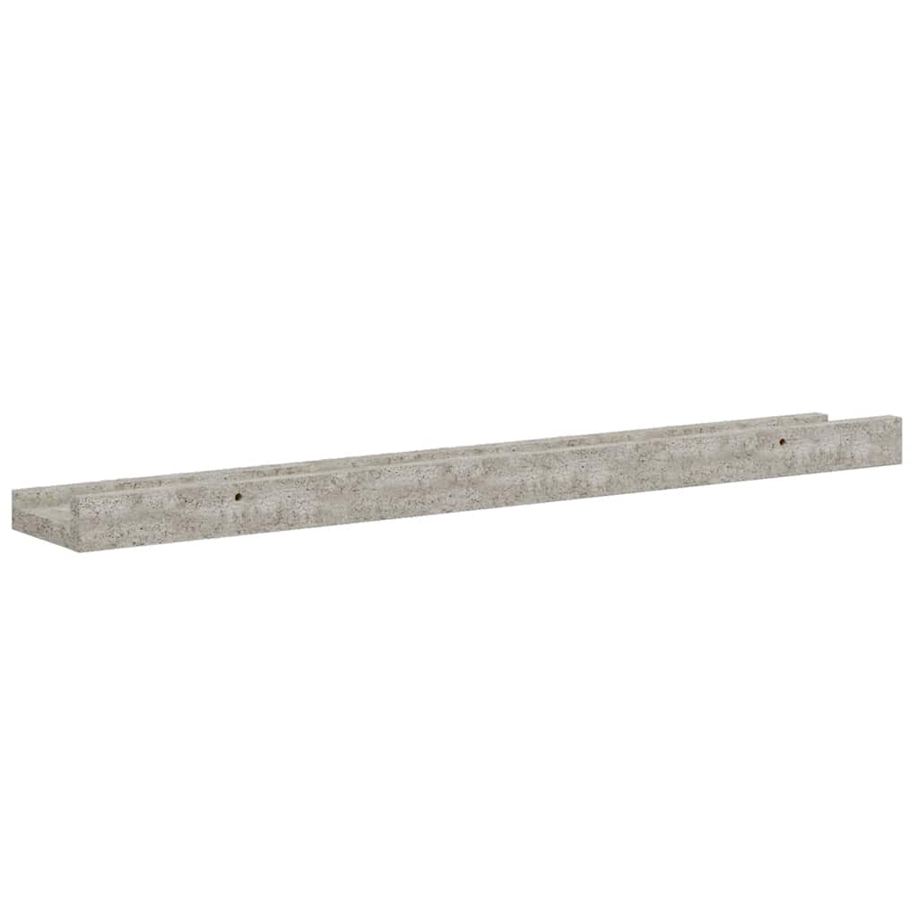 Mensole da Parete 4 pz Grigio Cemento 60x9x3 cm | homemem39