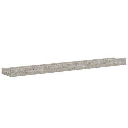 Mensole da Parete 4 pz Grigio Cemento 60x9x3 cm | homemem39