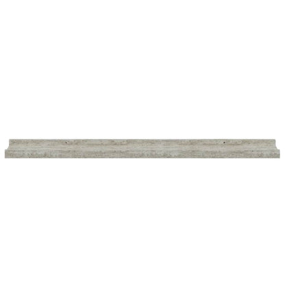 Mensole da Parete 4 pz Grigio Cemento 80x9x3 cm | homemem39