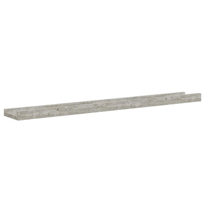 Mensole da Parete 4 pz Grigio Cemento 80x9x3 cm | homemem39