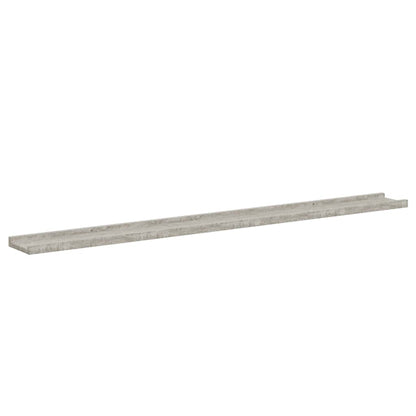 Mensole da Parete 4 pz Grigio Cemento 115x9x3 cm | homemem39