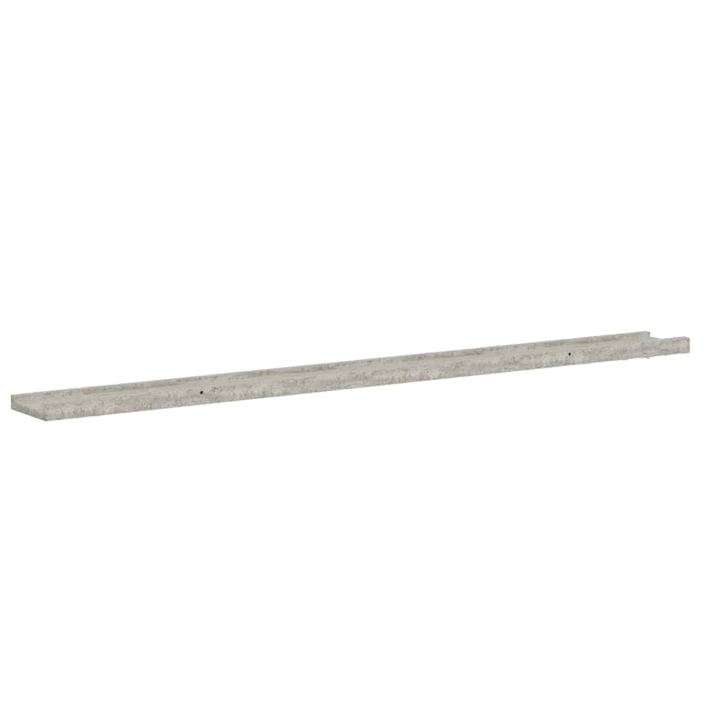 Mensole da Parete 4 pz Grigio Cemento 115x9x3 cm | homemem39