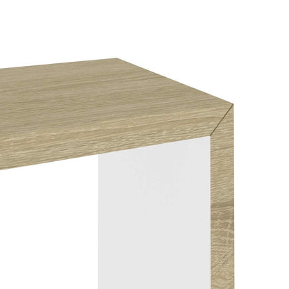 Mensole a Cubo da Parete 3 pz Bianco Rovere Sonoma | homemem39