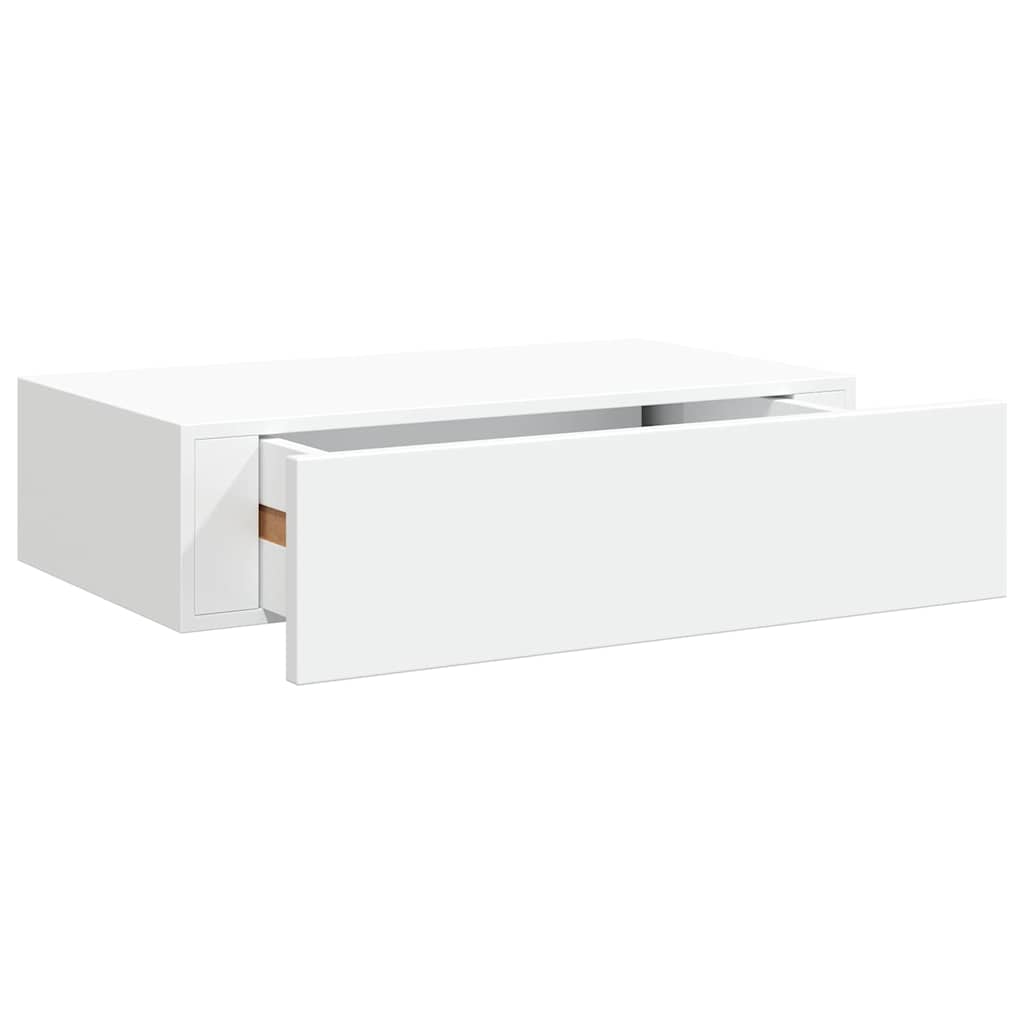 Scaffale con Cassetti da Parete Bianco 40x23,5x10 cm in MDF | homemem39
