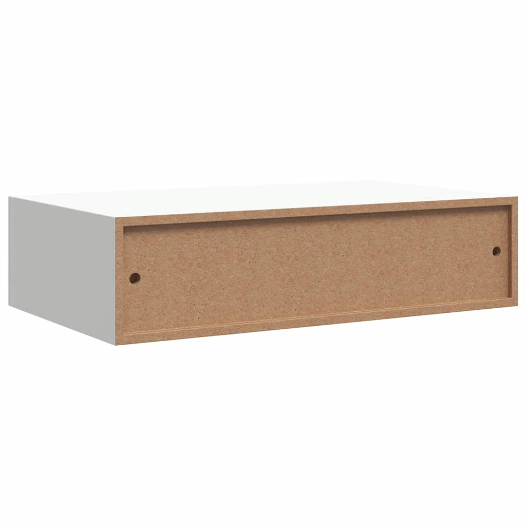 Scaffale con Cassetti da Parete Bianco 40x23,5x10 cm in MDF | homemem39
