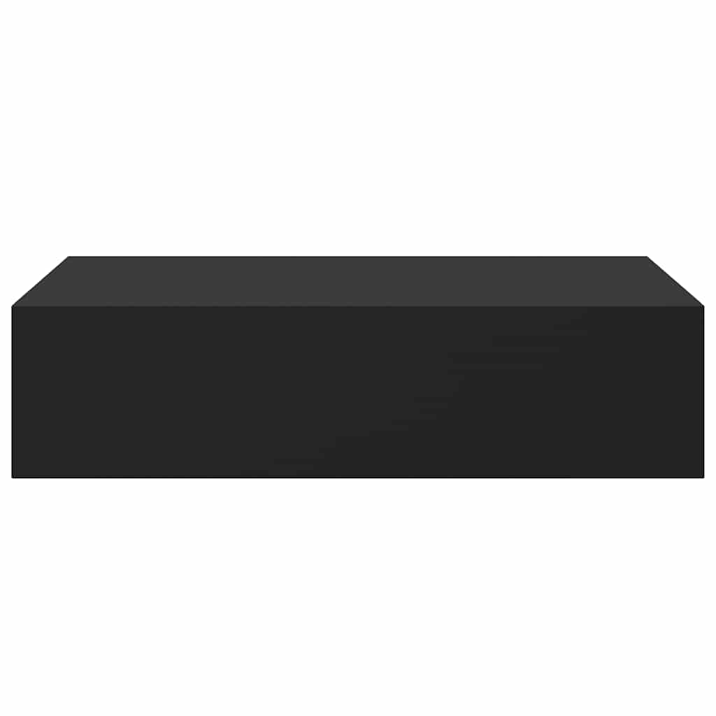 Scaffali con Cassetti da Parete 2 pz Neri 40x23,5x10 cm MDF | homemem39
