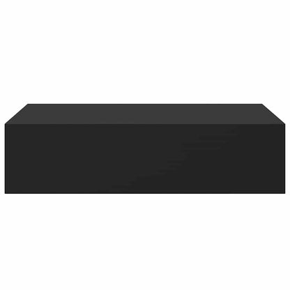 Scaffali con Cassetti da Parete 2 pz Neri 40x23,5x10 cm MDF | homemem39