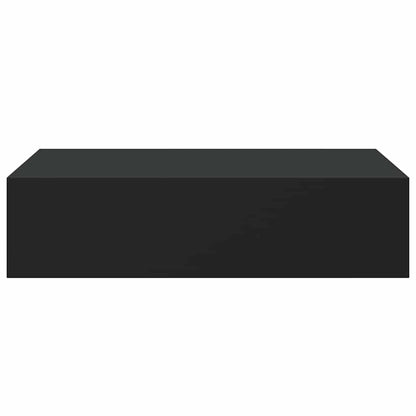 Scaffali con Cassetti da Parete 2 pz Neri 40x23,5x10 cm MDF