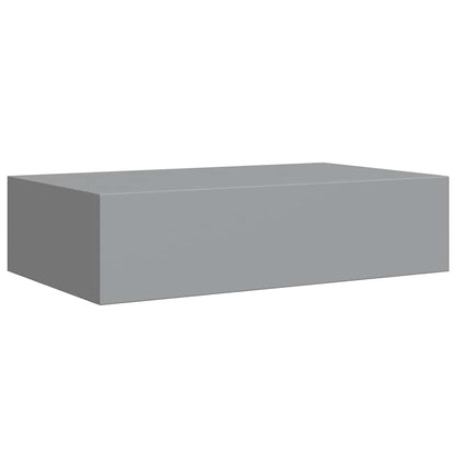 Scaffale con Cassetti da Parete Grigio 40x23,5x10 cm in MDF | homemem39