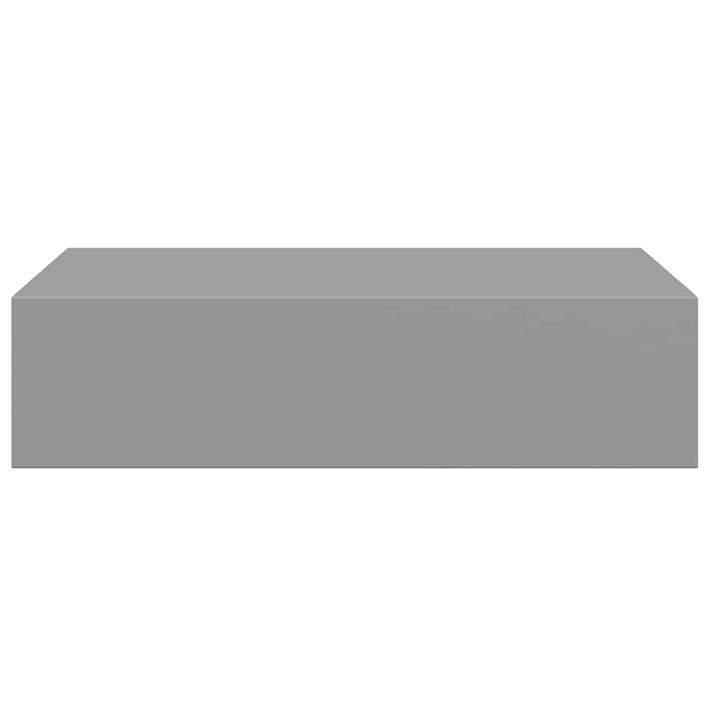 Scaffali con Cassetti da Parete 2 pz Grigi 40x23,5x10 cm MDF | homemem39