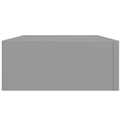 Scaffali con Cassetti da Parete 2 pz Grigi 40x23,5x10 cm MDF | homemem39